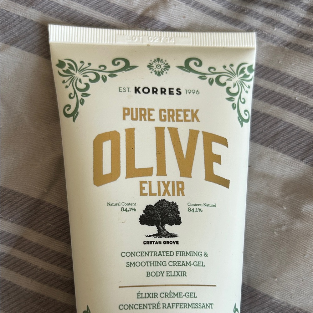 Korres Pure Greek Olive Elixir CONCENTRATED FIRMING & SMOOTHING CREAM-GEL 5.7oz